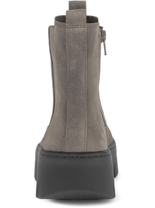 Bottines  en cuir - Kiabi