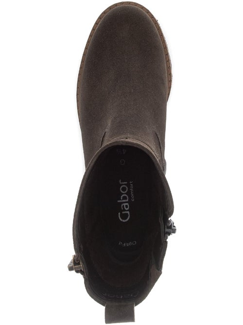 Bottines  en cuir - Kiabi