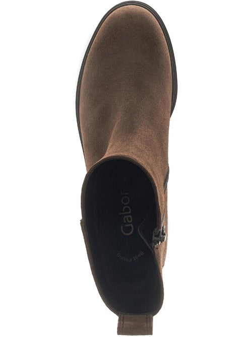 Bottines  en cuir - Kiabi