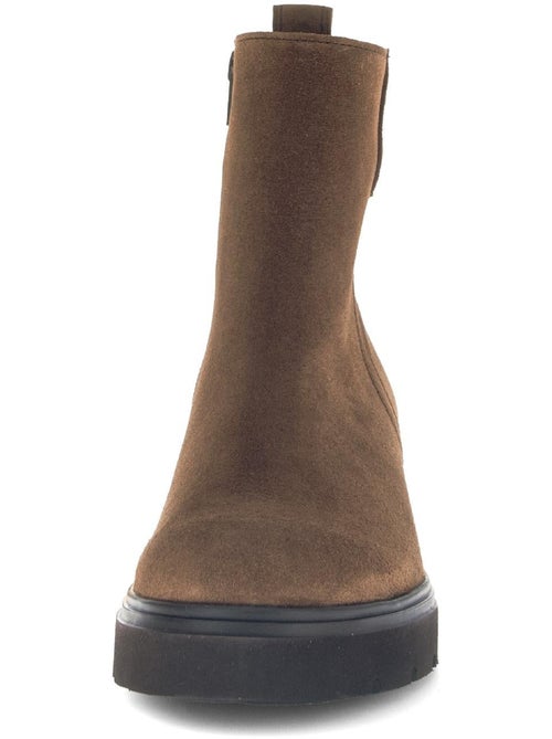 Bottines  en cuir - Kiabi