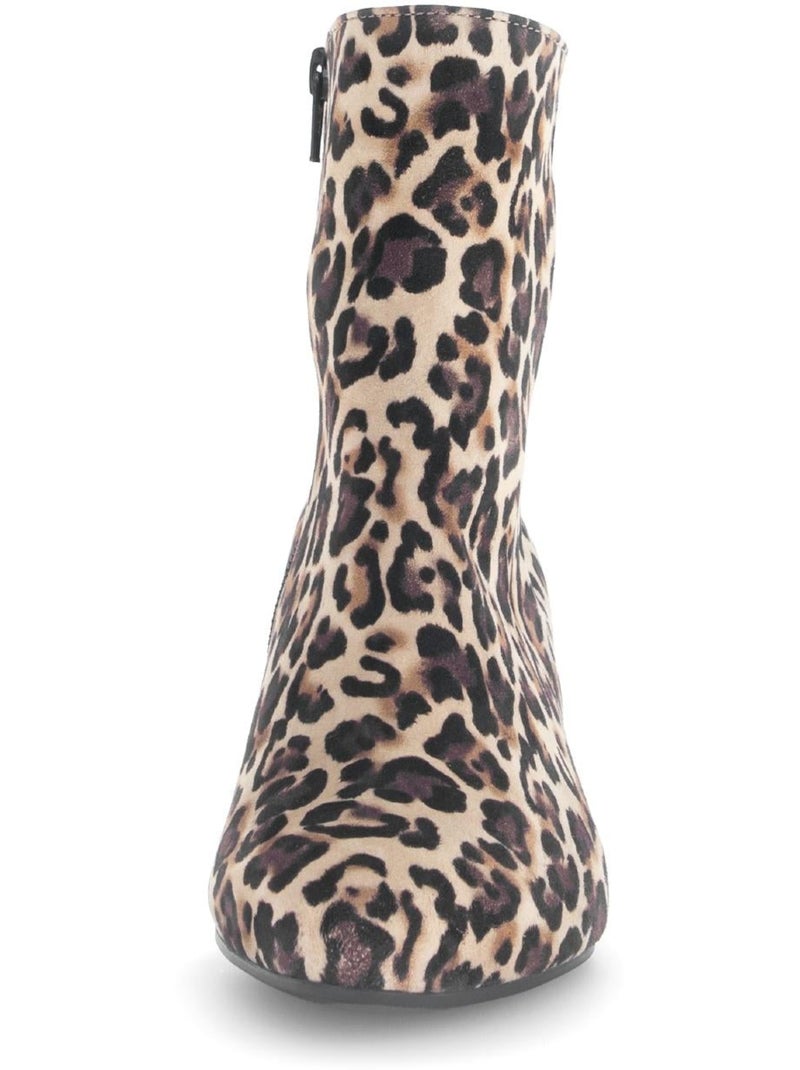 Bottines  en cuir Marron clair - Kiabi