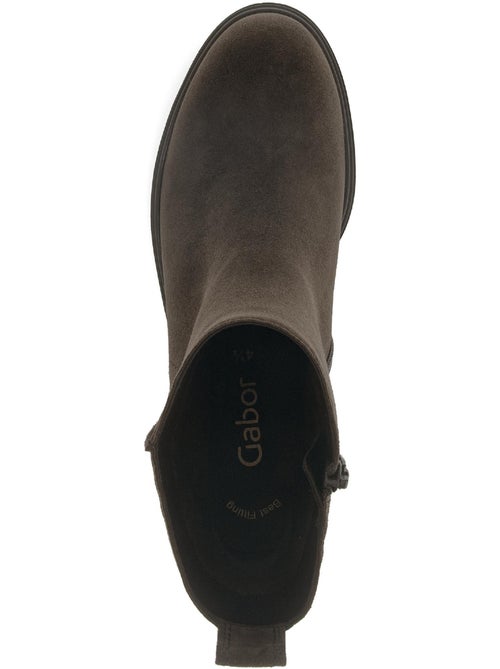 Bottines  en cuir - Kiabi