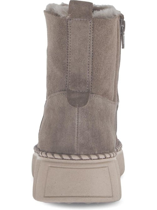 Bottines  en cuir - Kiabi