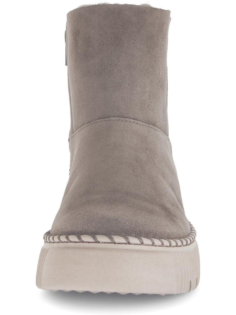 Bottines  en cuir Marron clair - Kiabi