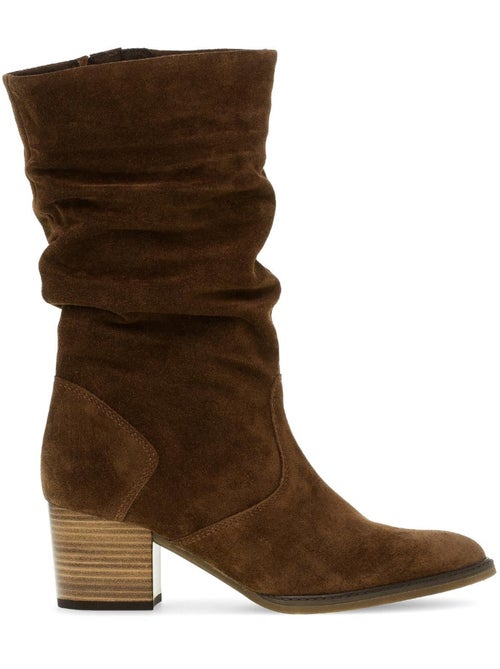 Bottines  en cuir - Kiabi