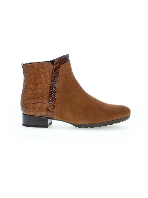 Bottines  en cuir - Kiabi