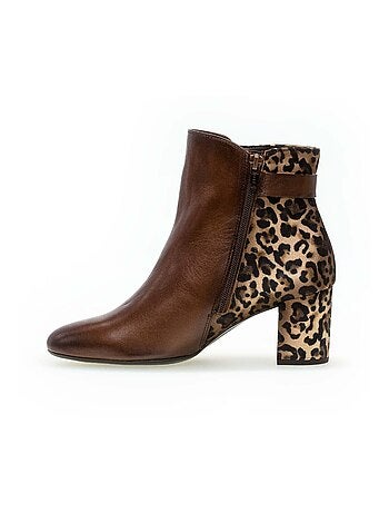 Bottines en cuir
