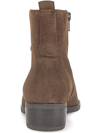 Bottines en cuir