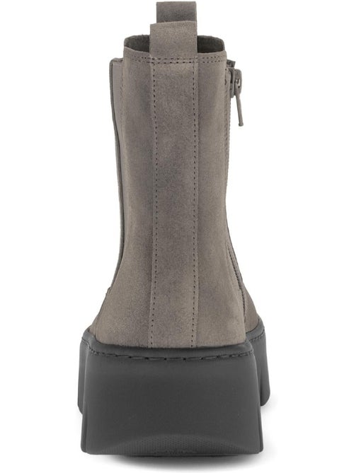 Bottines  en cuir - Kiabi