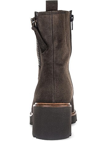 Bottines en cuir