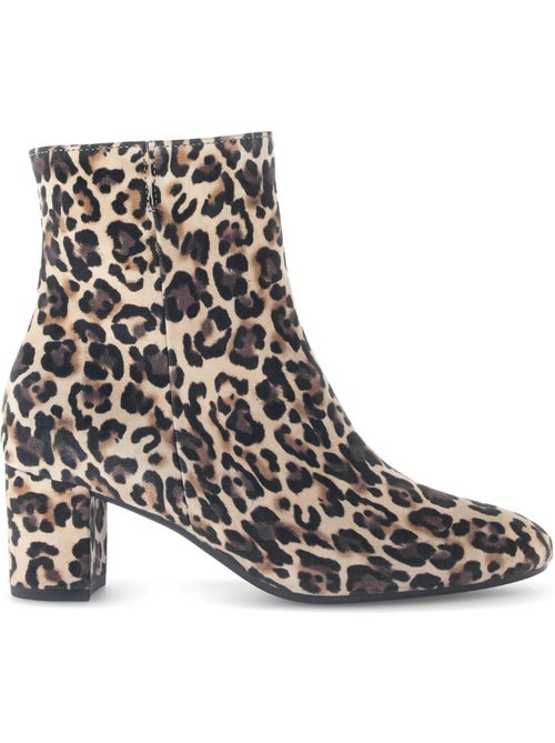 Bottines  en cuir - Kiabi