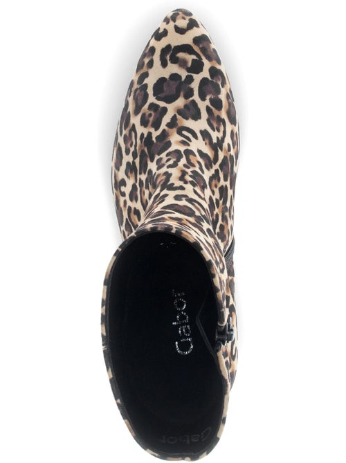 Bottines  en cuir - Kiabi