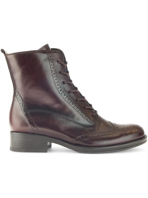 Bottines  en cuir - Kiabi