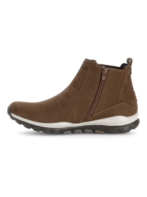 Bottines  en cuir - Kiabi
