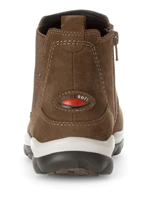 Bottines  en cuir - Kiabi