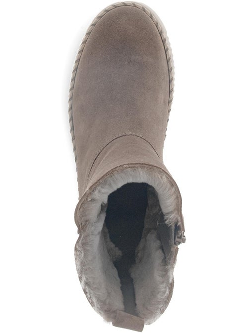 Bottines  en cuir - Kiabi