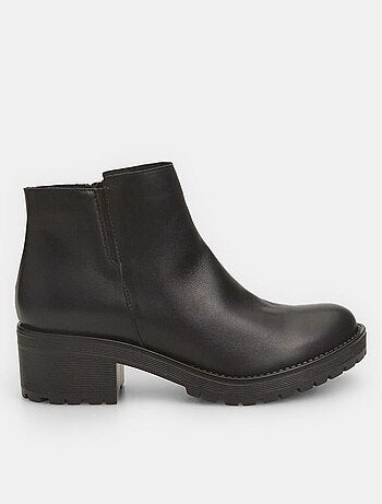 Bottines en cuir