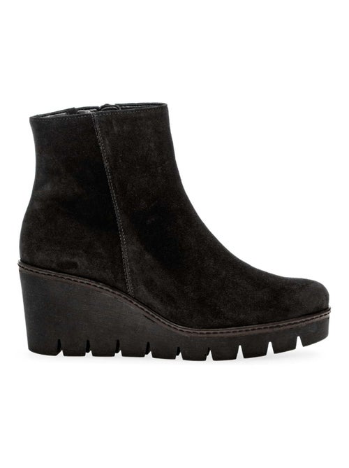 Bottines  en cuir - Kiabi