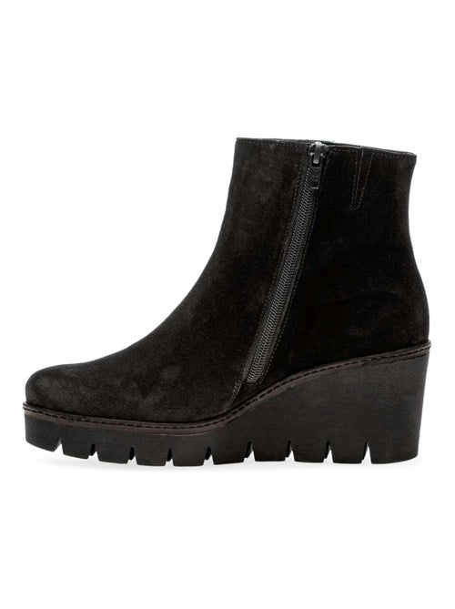 Bottines  en cuir - Kiabi