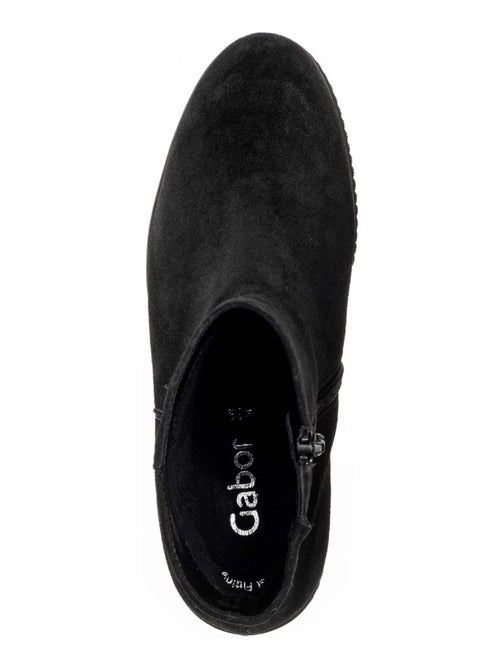 Bottines  en cuir - Kiabi