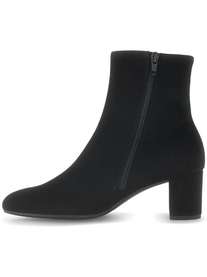 Bottines  en cuir Noir - Kiabi