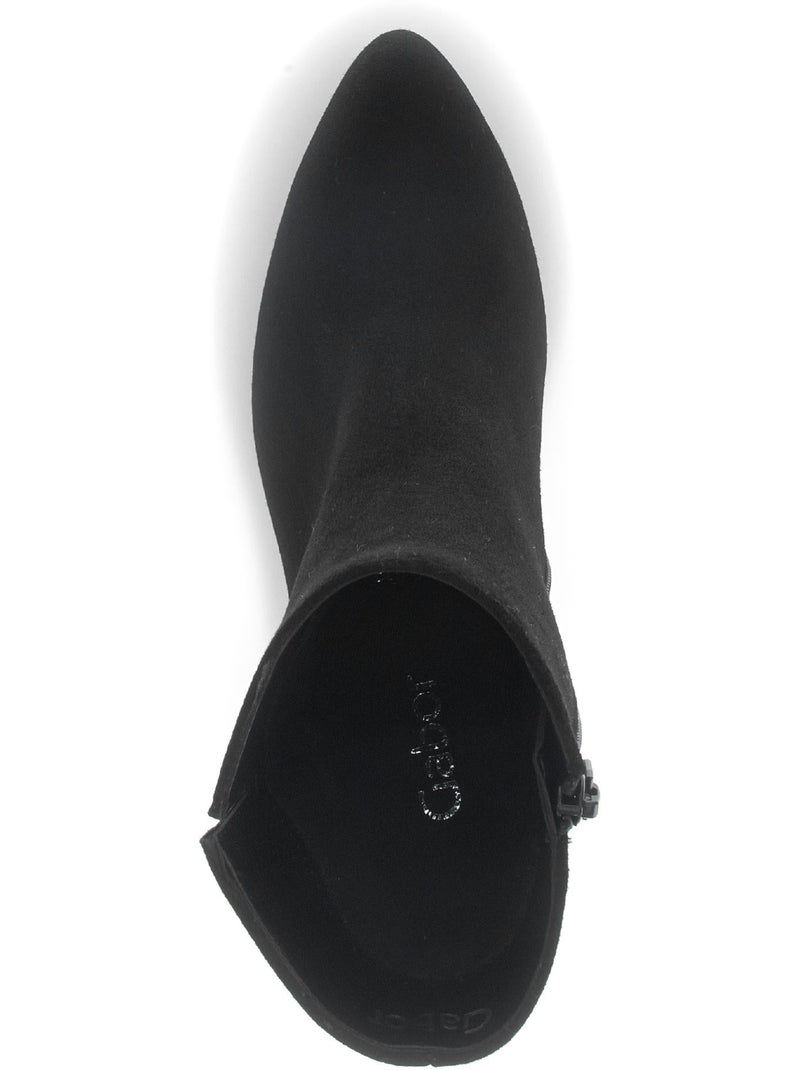 Bottines  en cuir Noir - Kiabi