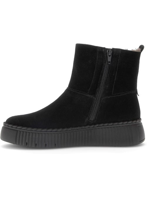 Bottines  en cuir - Kiabi