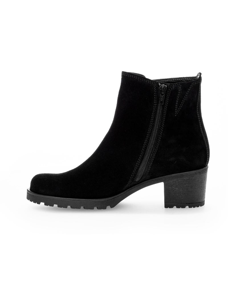 Bottines  en cuir Noir - Kiabi