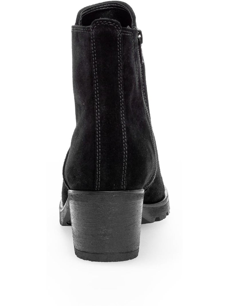 Bottines  en cuir Noir - Kiabi