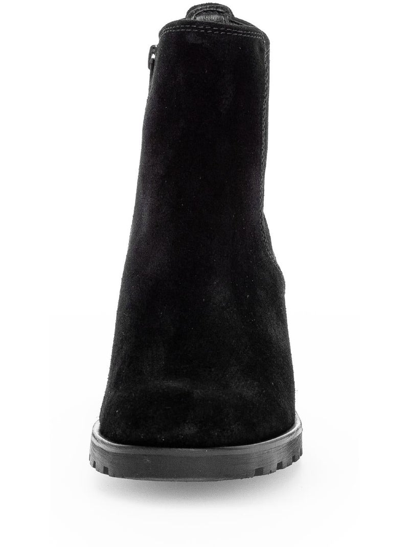 Bottines  en cuir Noir - Kiabi
