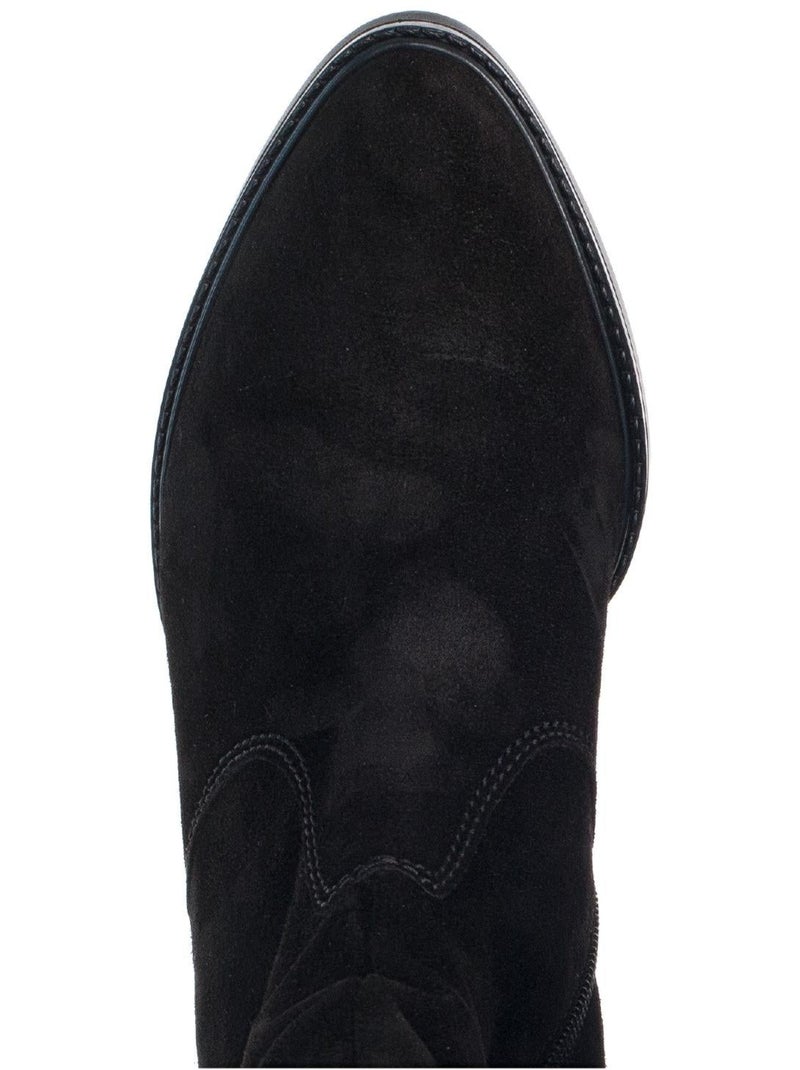 Bottines  en cuir Noir - Kiabi