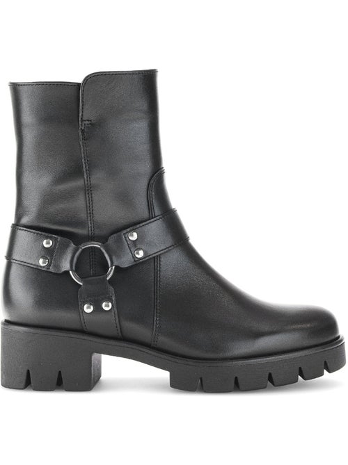 Bottines  en cuir - Kiabi