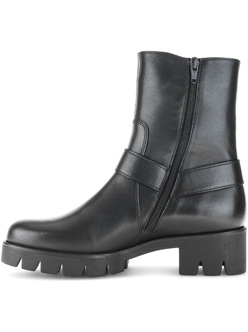 Bottines  en cuir - Kiabi