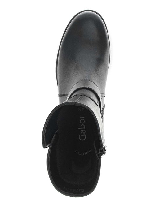 Bottines  en cuir - Kiabi