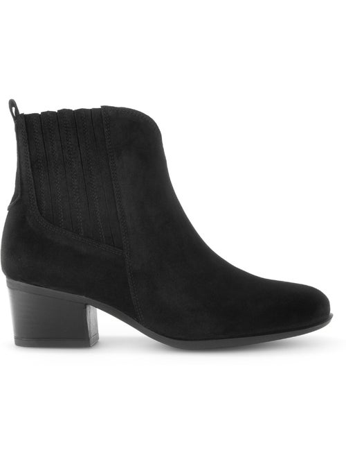 Bottines  en cuir - Kiabi