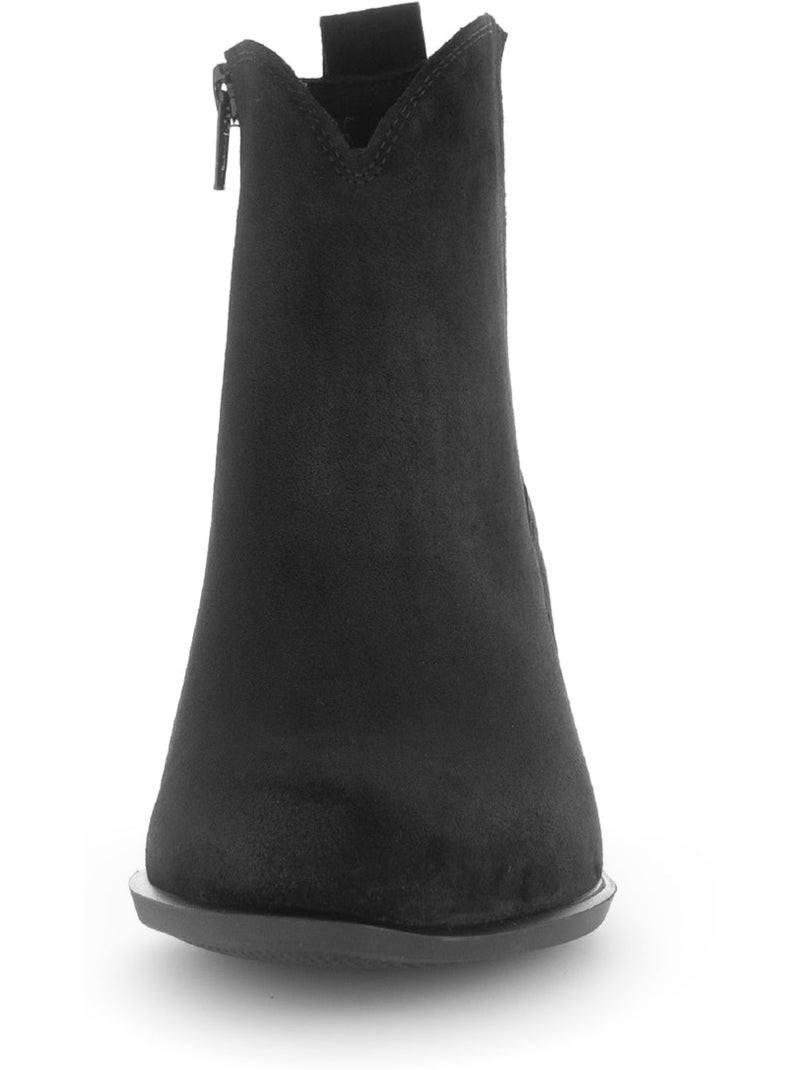 Bottines  en cuir Noir - Kiabi