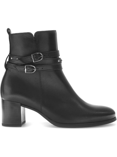 Bottines  en cuir - Kiabi