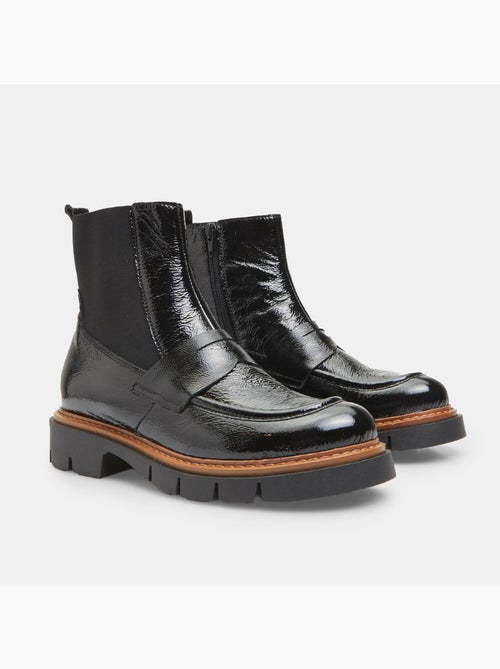Bottines en Cuir - Kiabi