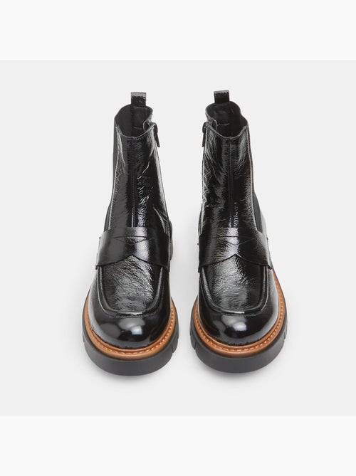 Bottines en Cuir - Kiabi
