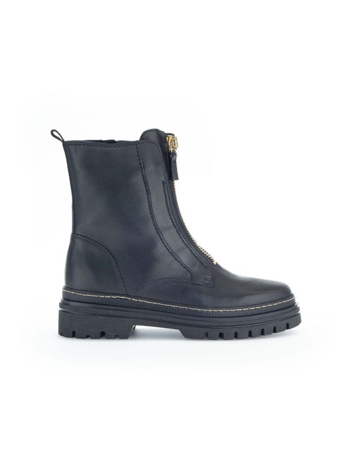 Bottines  en cuir - Kiabi