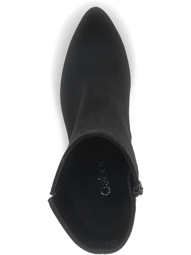 Bottines  en cuir Noir Noir - Kiabi