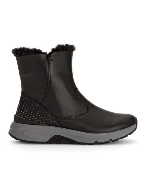 Bottines  en cuir - Kiabi