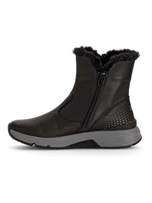 Bottines  en cuir - Kiabi