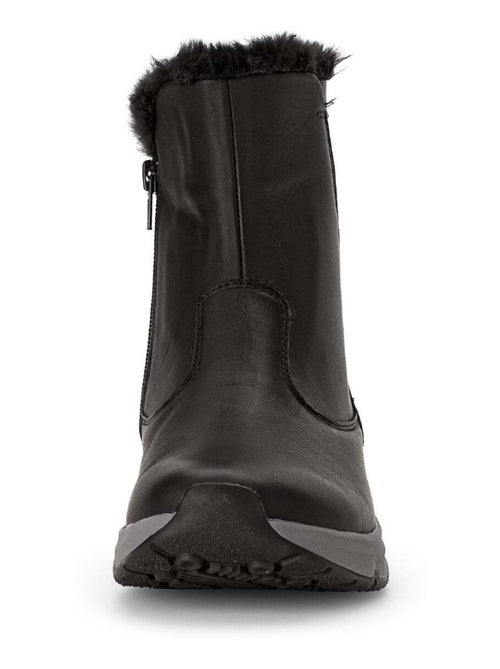 Bottines  en cuir - Kiabi