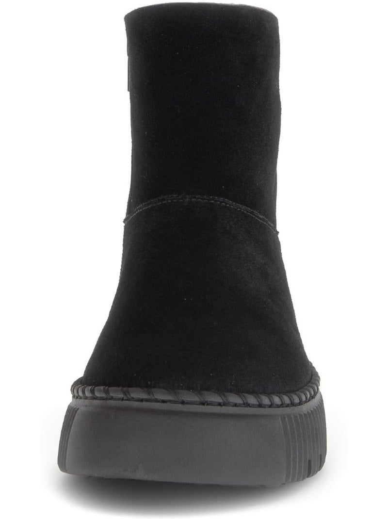 Bottines  en cuir Noir Noir - Kiabi