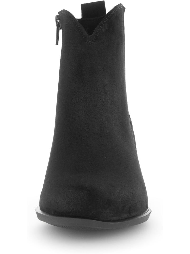 Bottines  en cuir Noir Noir - Kiabi