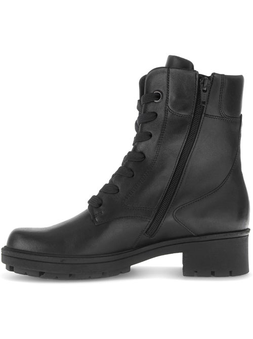 Bottines  en cuir - Kiabi