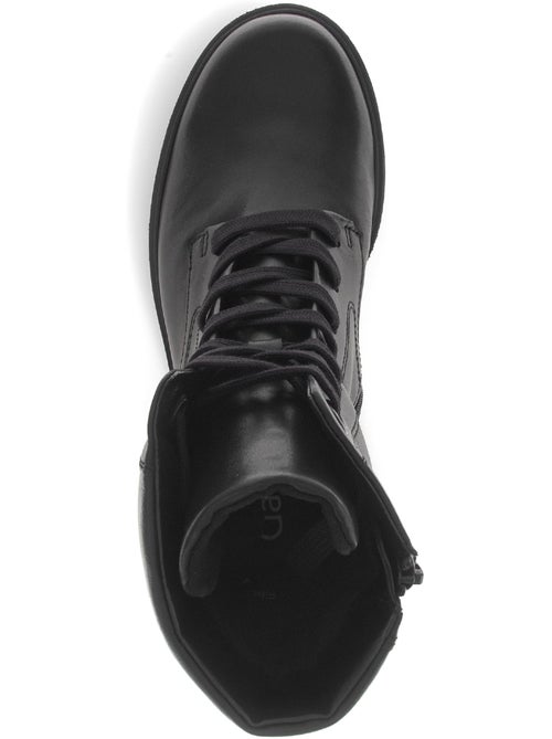 Bottines  en cuir - Kiabi