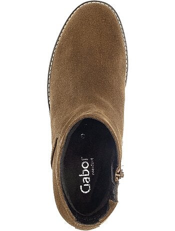Bottines en cuir nubuck