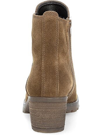Bottines en cuir nubuck